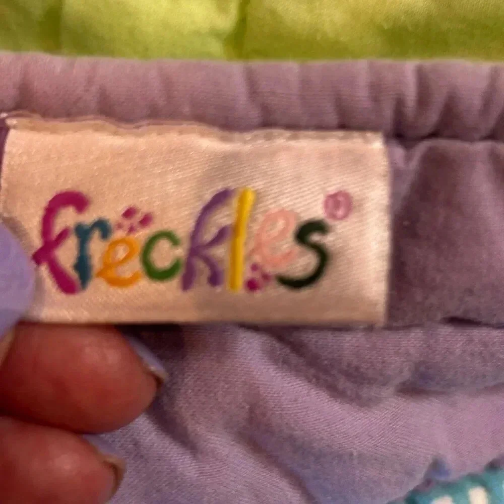 Freckles Dragonfly Lavender Green Child's Quilt 83